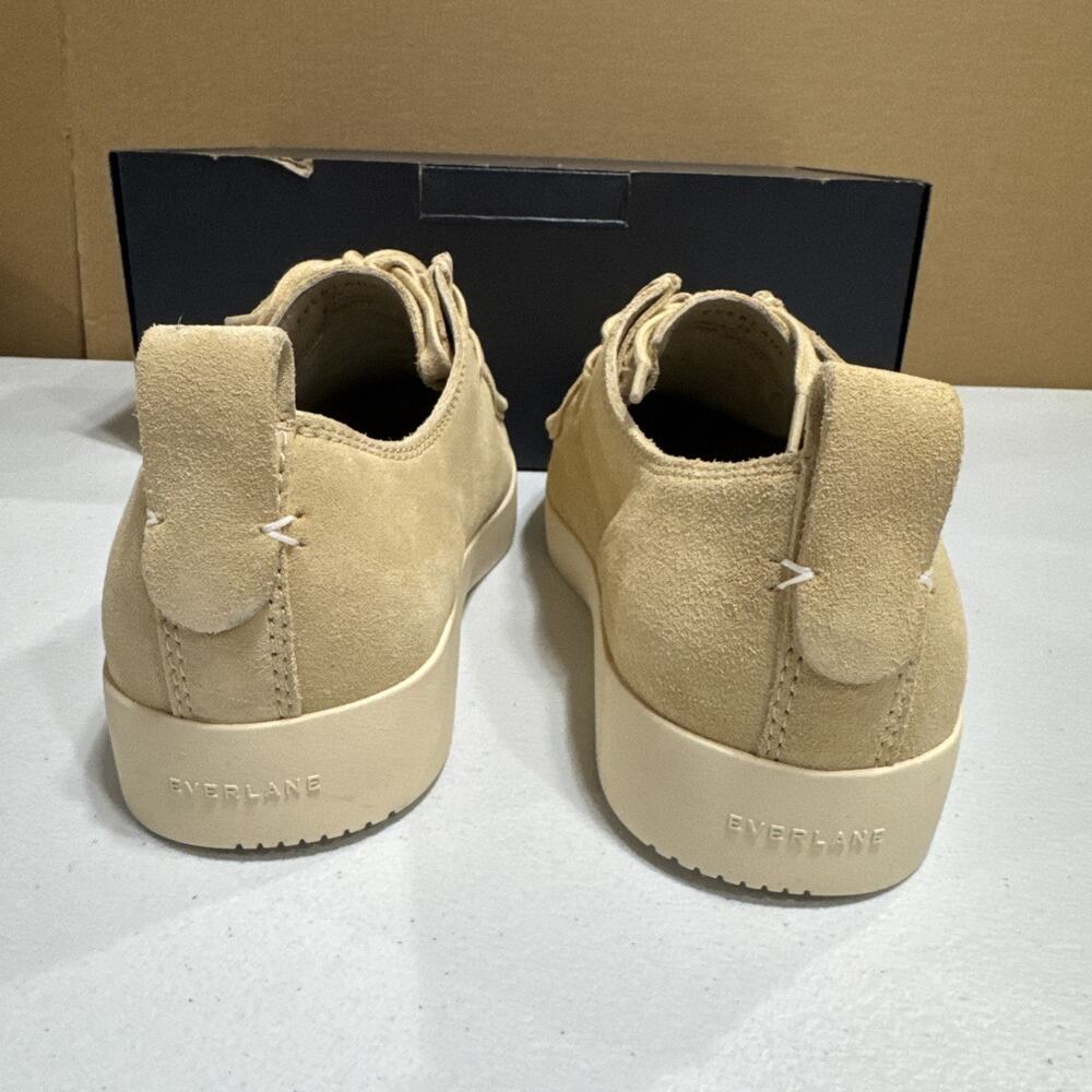 Everlane Desert Shoe Beige Suede Lace Shoes Mens 9.5 Low Top Loafers Minimalist - Picture 5 of 10